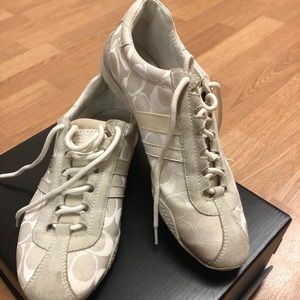 White Coach Signature Sneakers